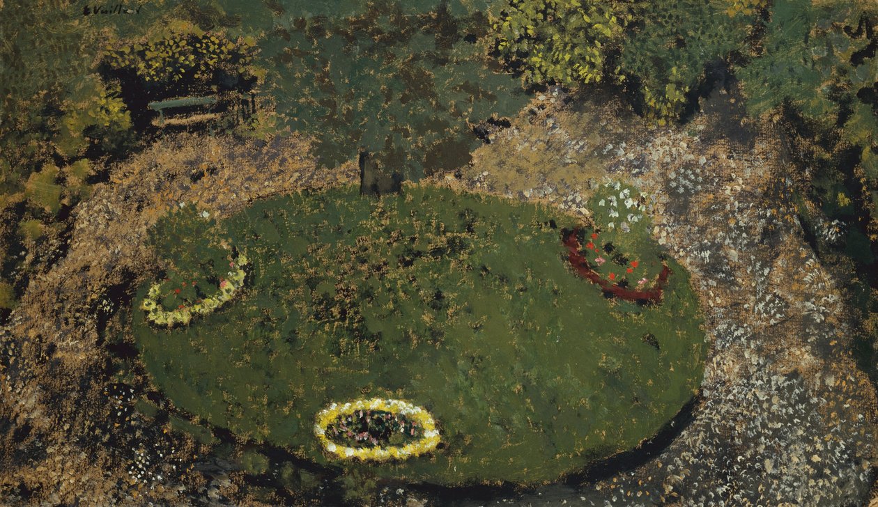 Okrągły trawnik autorstwa Edouard Vuillard