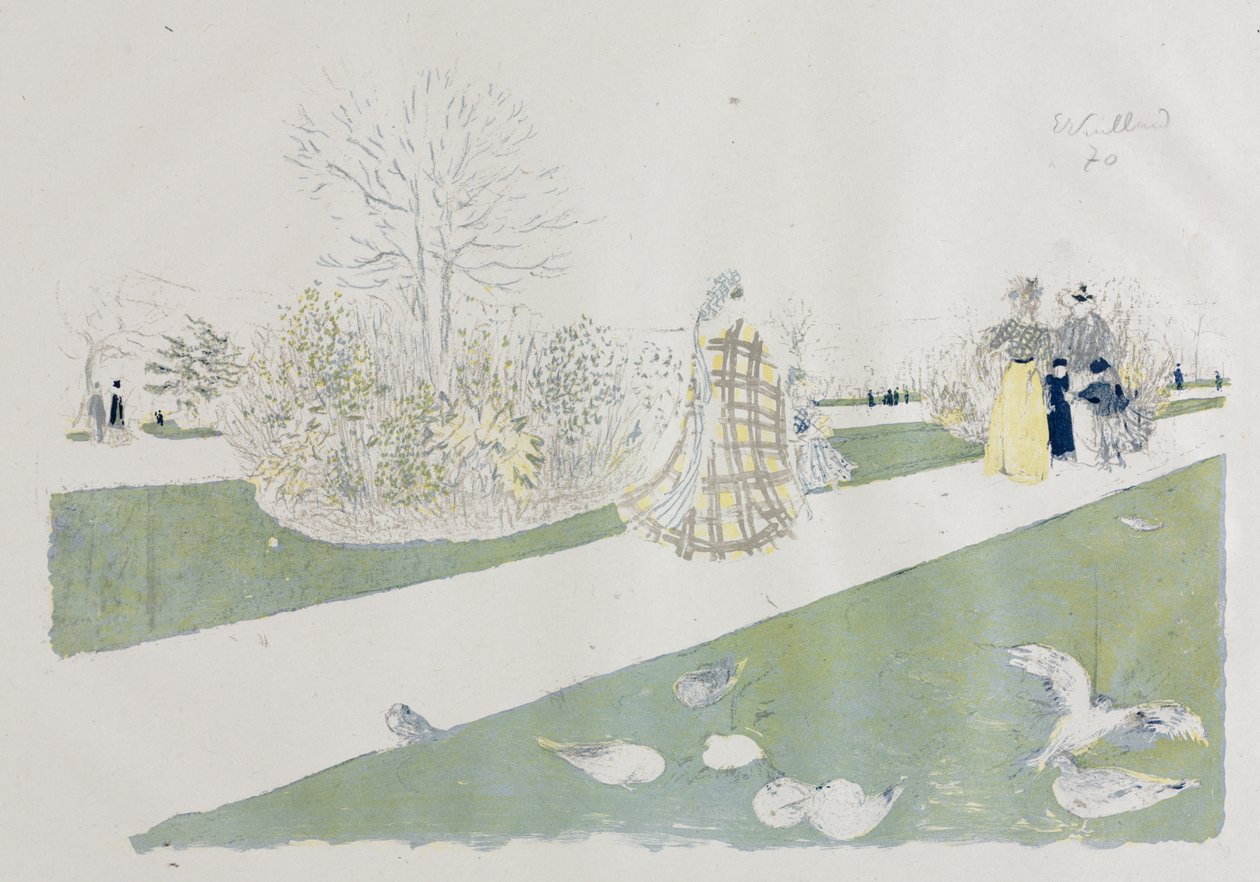Ogród Tuileries autorstwa Edouard Vuillard