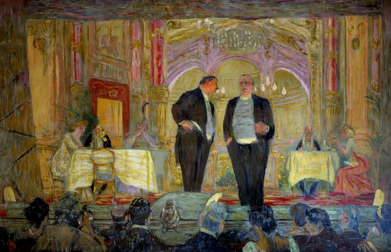 Mała kawiarnia, XX wiek. Paryż, Komedia Pól Elizejskich autorstwa Edouard Vuillard
