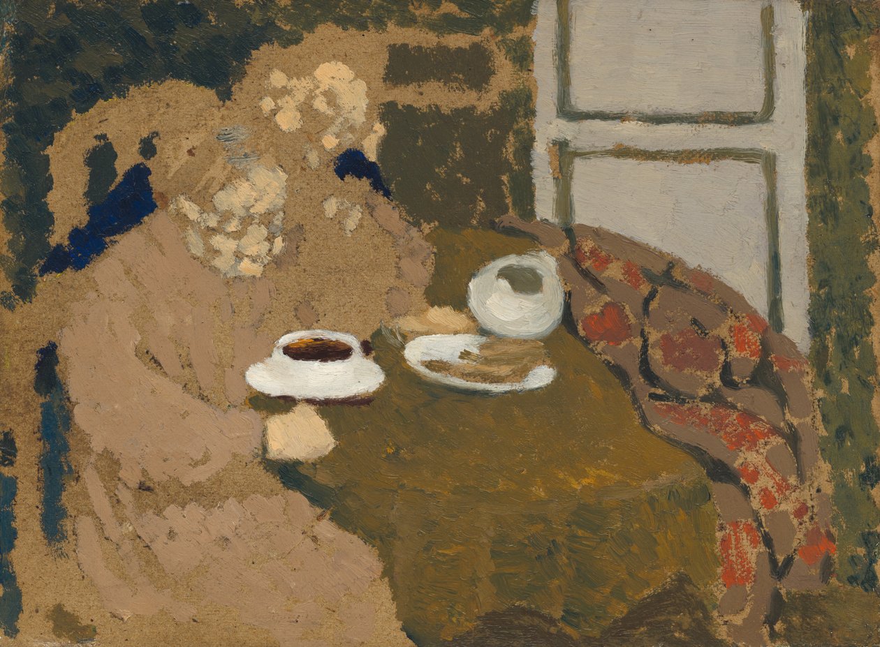 Dwie kobiety pijące kawę, ok. godz. 1893. autorstwa Edouard Vuillard