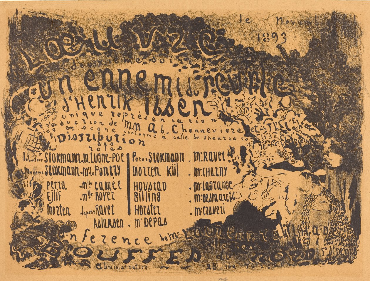Wróg ludu, 1893. autorstwa Edouard Vuillard