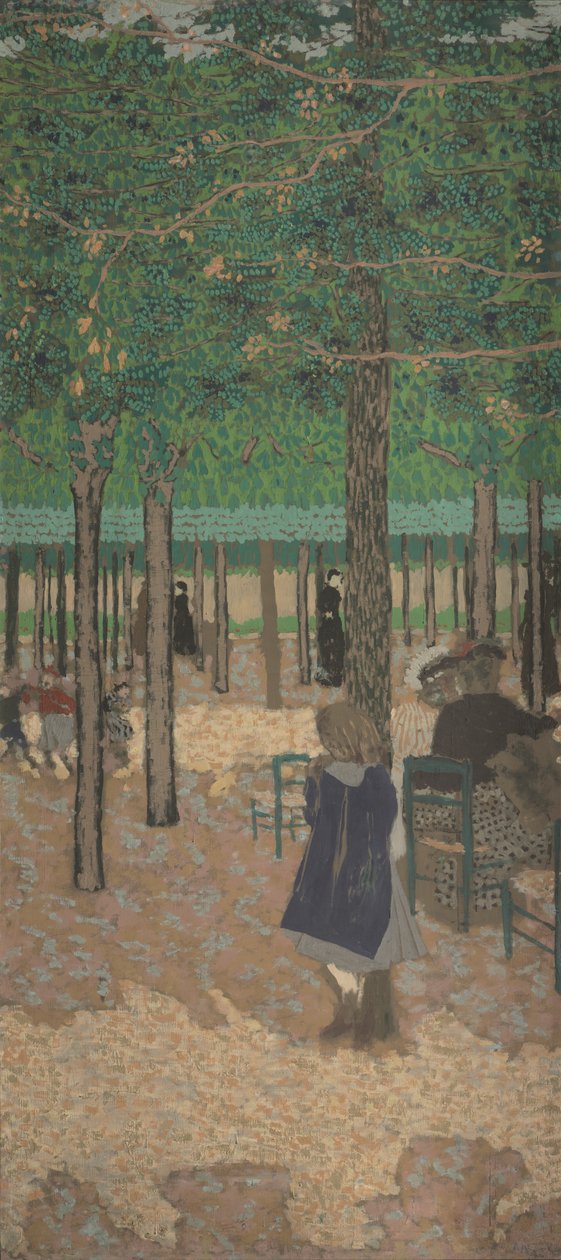 Pod drzewami (z „Ogrodów publicznych”) autorstwa Edouard Vuillard