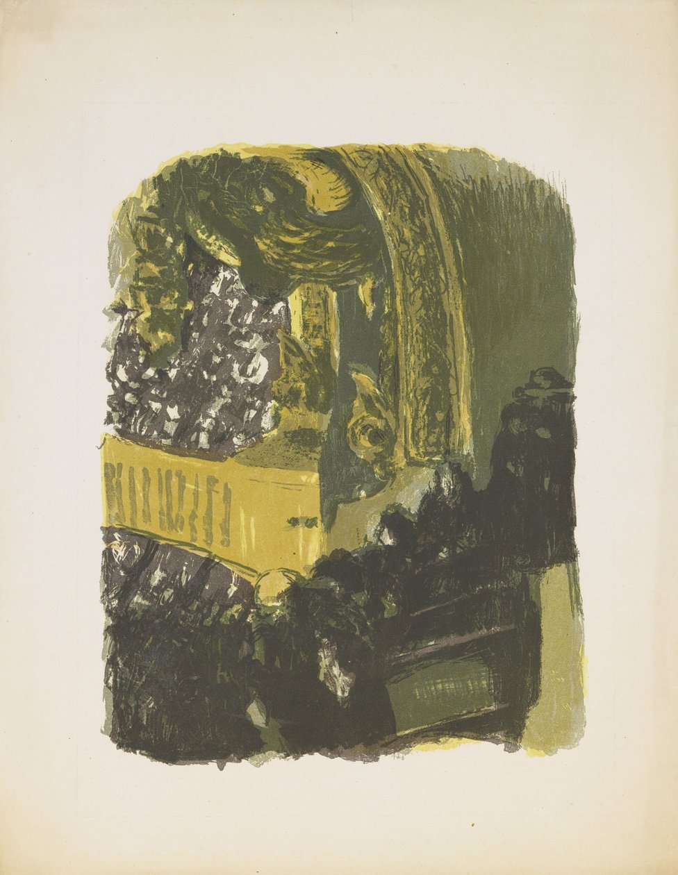 Galeria w gimnazjum (litografia kolorowa) autorstwa Edouard Vuillard