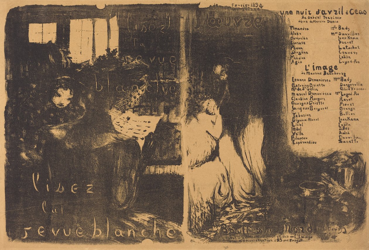 Eine Aprilnacht in Ceos; Das Bild autorstwa Edouard Vuillard