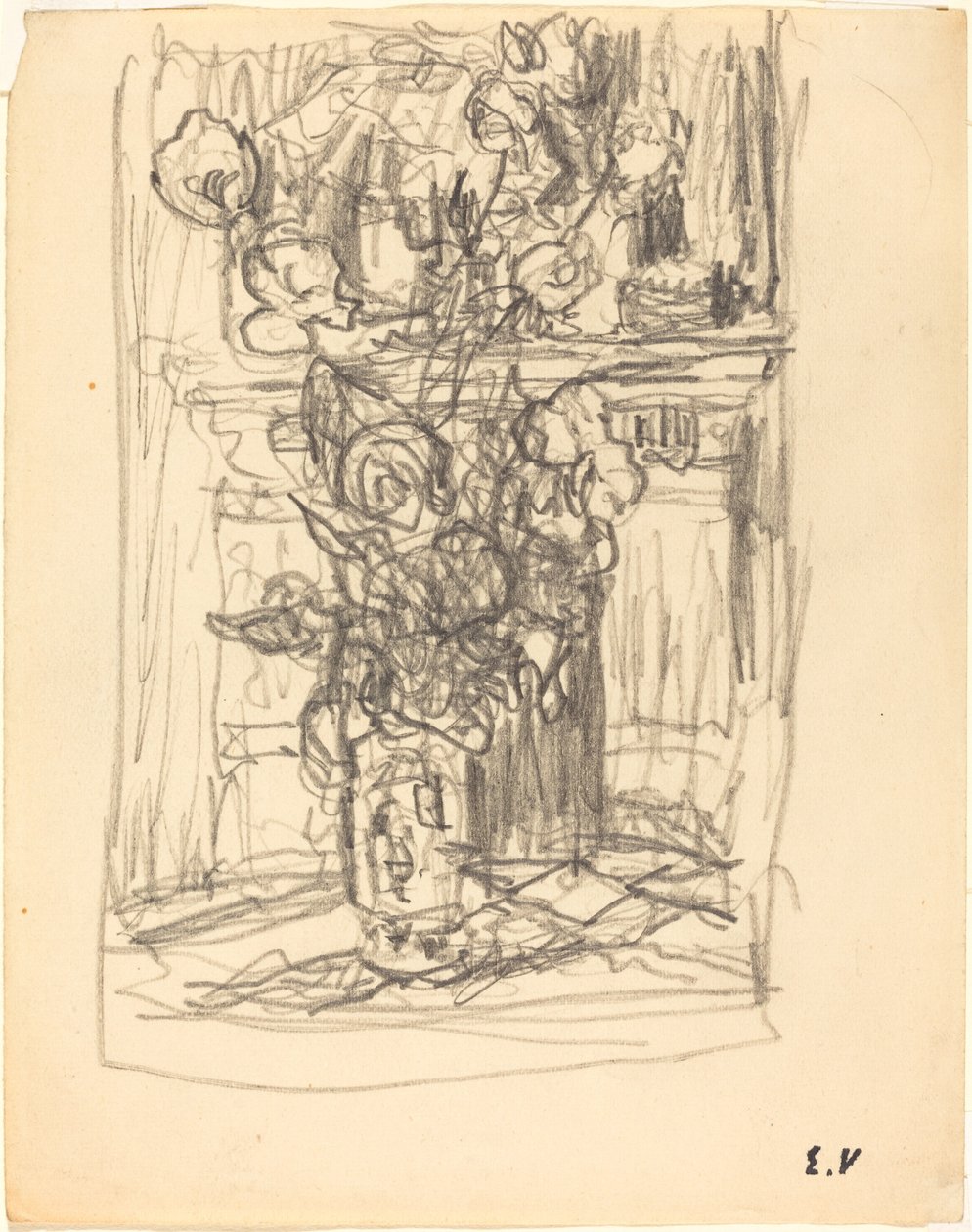 Wazon z kwiatami, 19001901. autorstwa Edouard Vuillard
