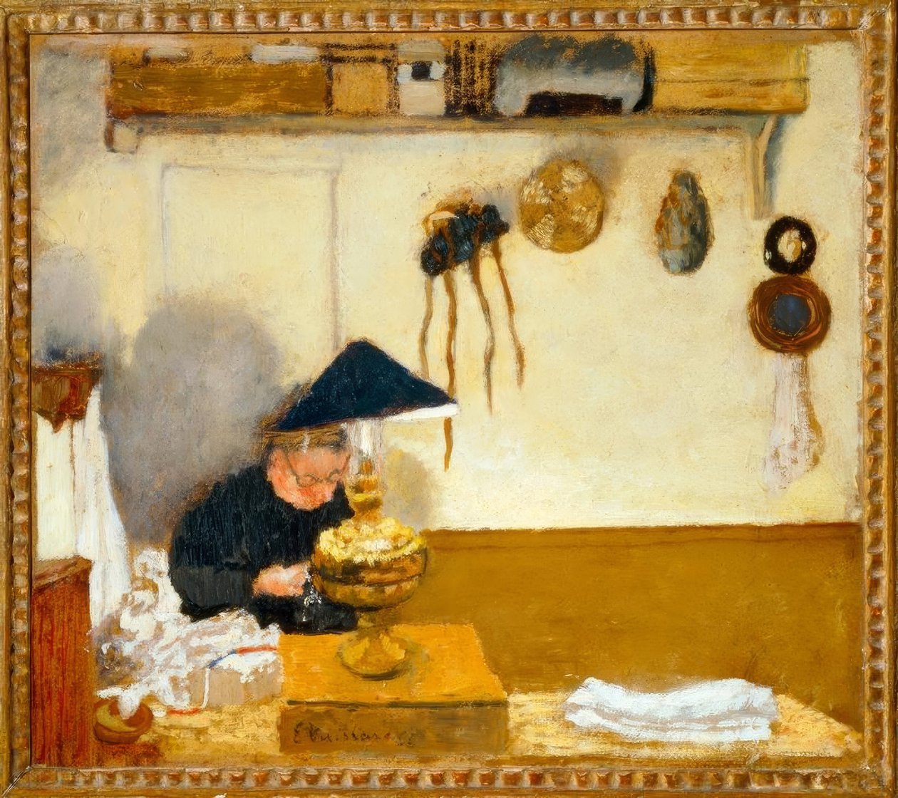Vuillard, Madame Vuillard Szycie autorstwa Edouard Vuillard