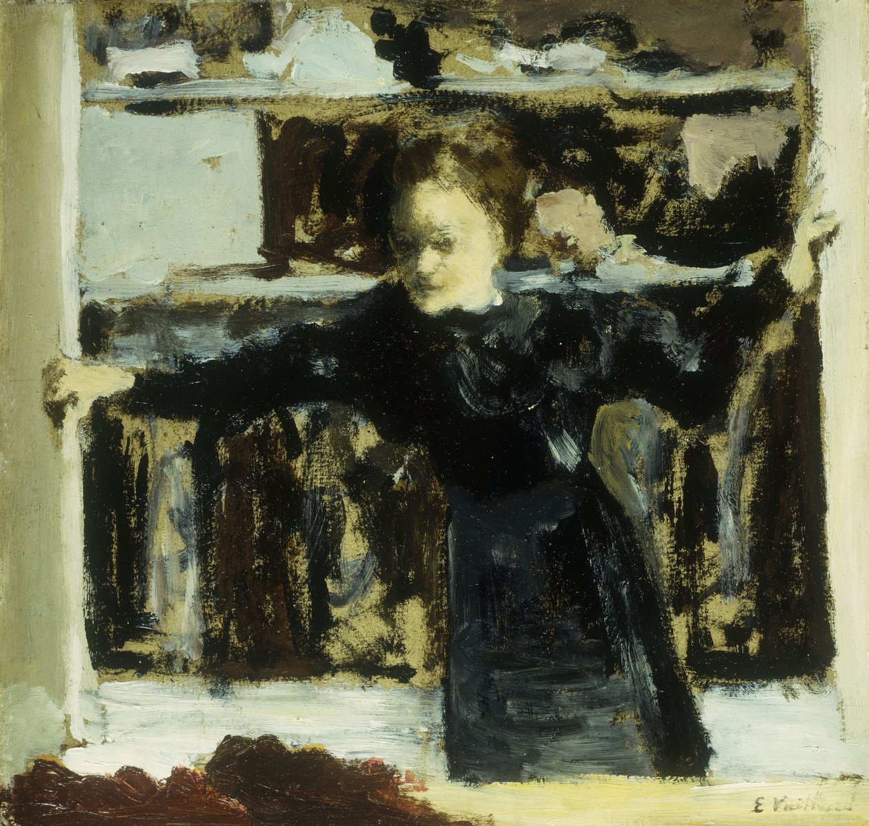 Kobieta Otwarcie okna; Kobieta otwierająca okno, 1893 autorstwa Edouard Vuillard