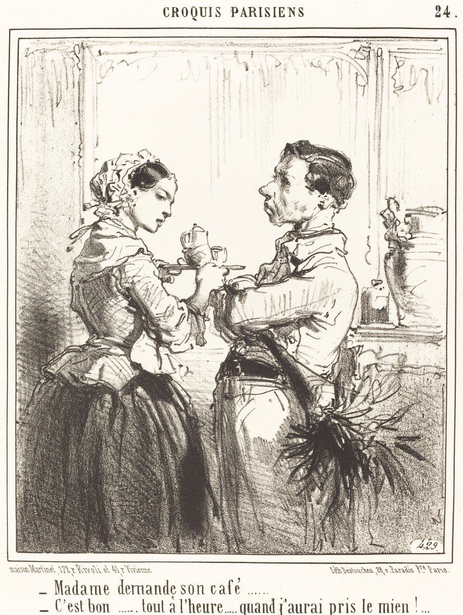 Madame prosi o kawę autorstwa Edouard de Beaumont