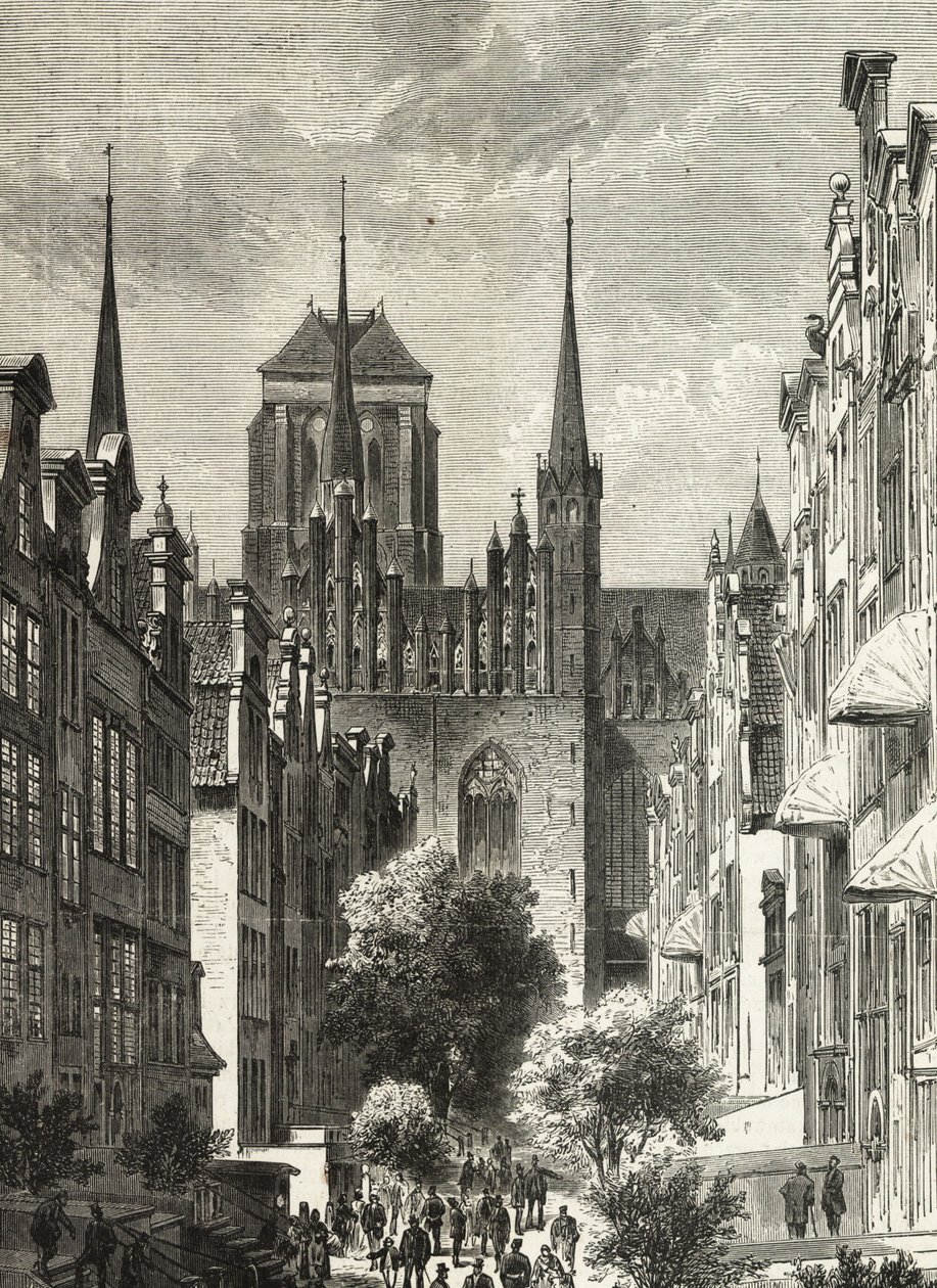 Tylna część kościoła Panny Marii autorstwa Eduard Hallberger