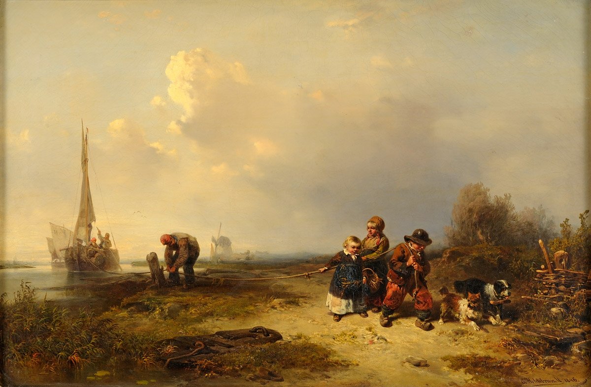 Die kleinen TreidlerMałe Wieże autorstwa Eduard Hildebrandt