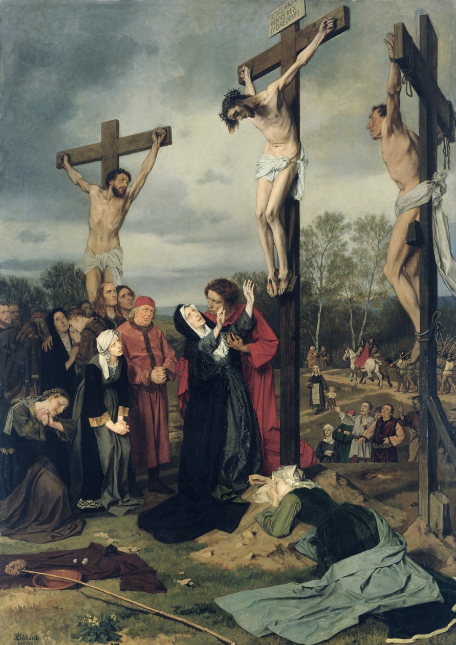 Ukrzyżowanie, 1873 autorstwa Eduard Karl Franz von Gebhardt