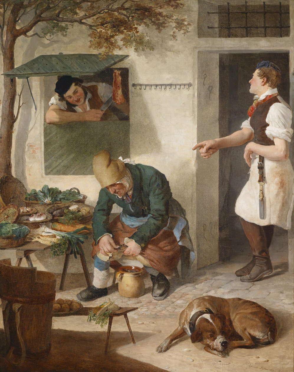 Ktokolwiek ma obrażenia, jest ośmieszany autorstwa Eduard Ritter