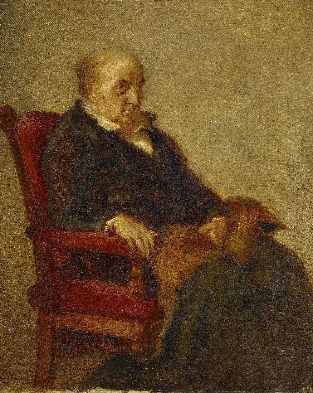 niemiecki: Studie für das Porträt von Wilhelm von Schadow Studium do portretu Wilhelma von Schadow autorstwa Eduard Bendemann