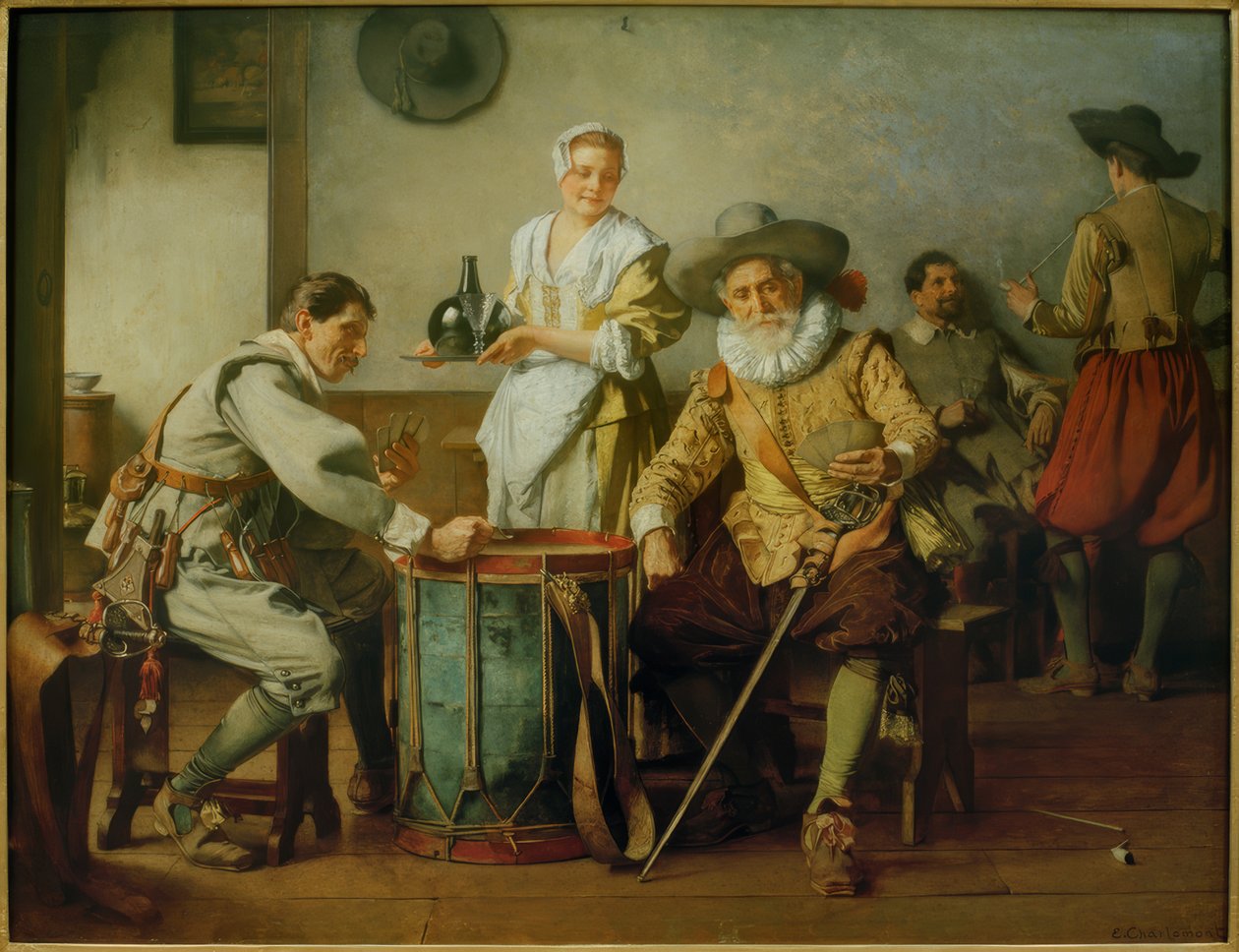 Gracz w karty autorstwa Eduard Charlemont