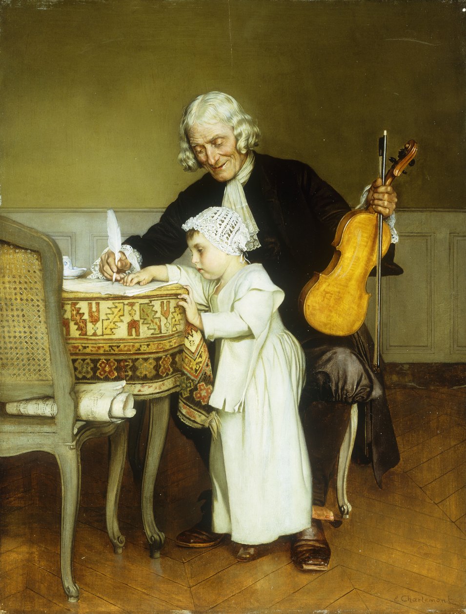 Lekcja muzyki, autorstwa Eduard Charlemont