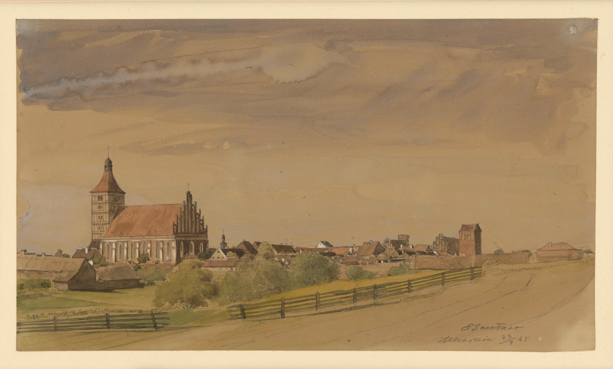 Allenstein autorstwa Eduard Gaertner