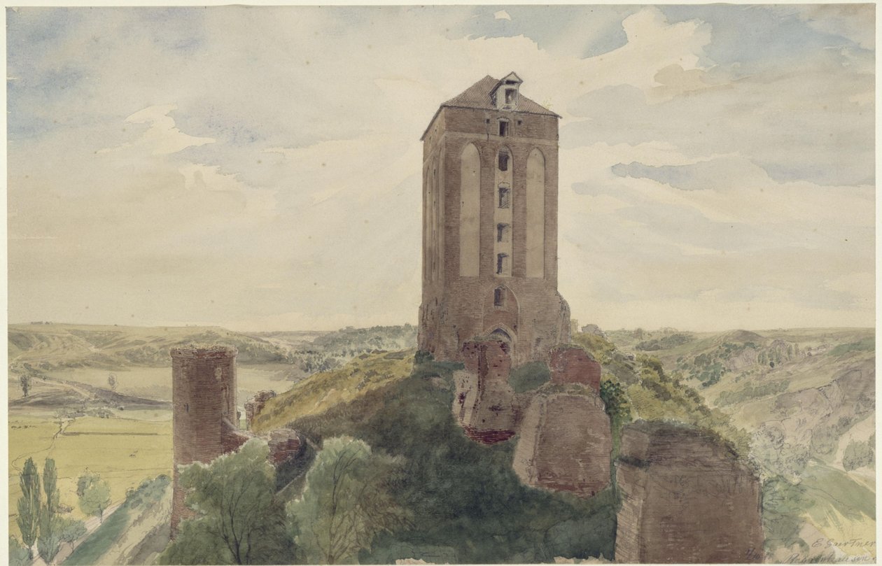 Zamek Roggenhausen autorstwa Eduard Gaertner