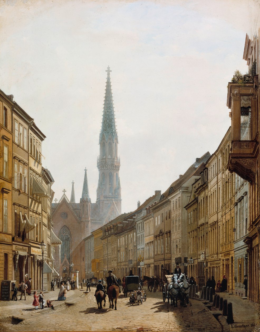 Brüderstraße autorstwa Eduard Gaertner