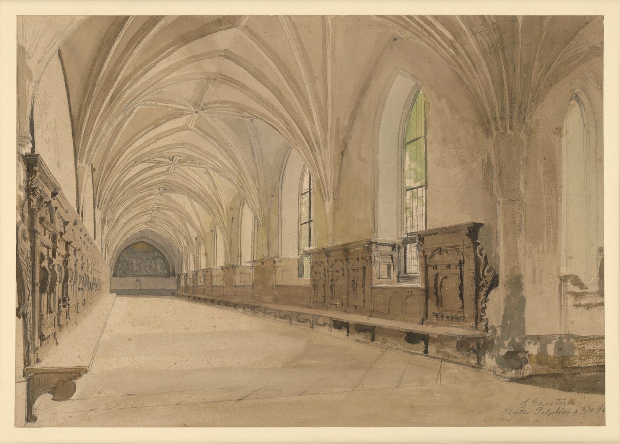 Sala z klasztoru w Pelplinie autorstwa Eduard Gaertner