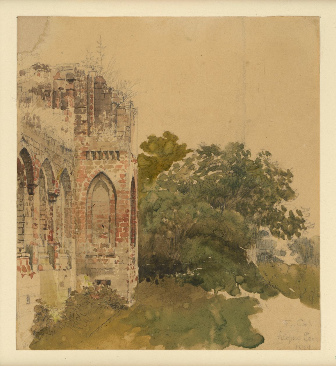 Klasztor Lehnin autorstwa Eduard Gaertner
