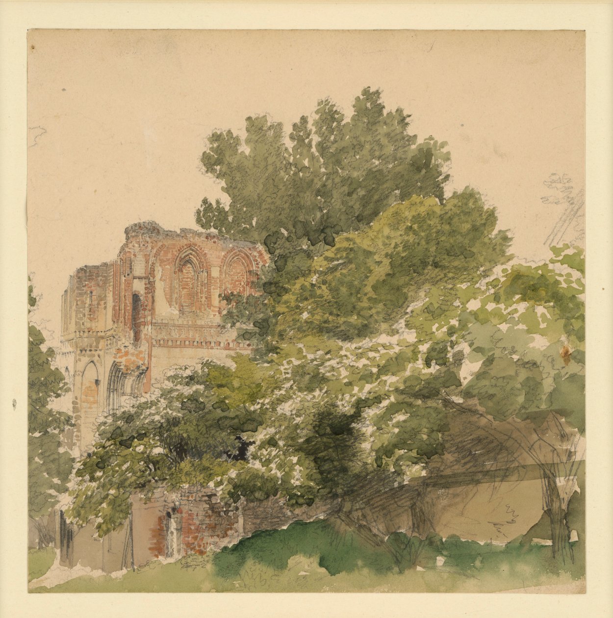 Klasztor Lehnin autorstwa Eduard Gaertner