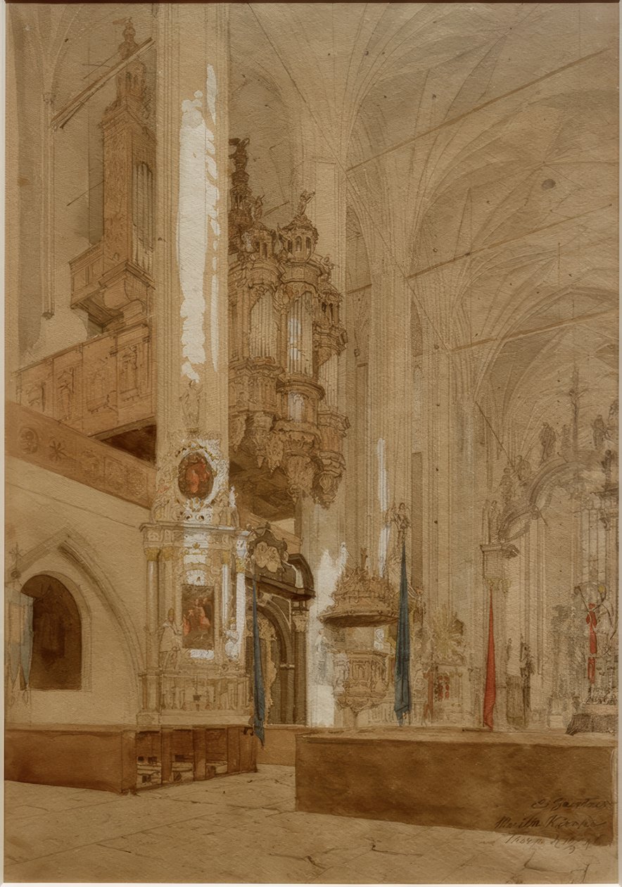 Marienkirche zu Thorn autorstwa Eduard Gärtner