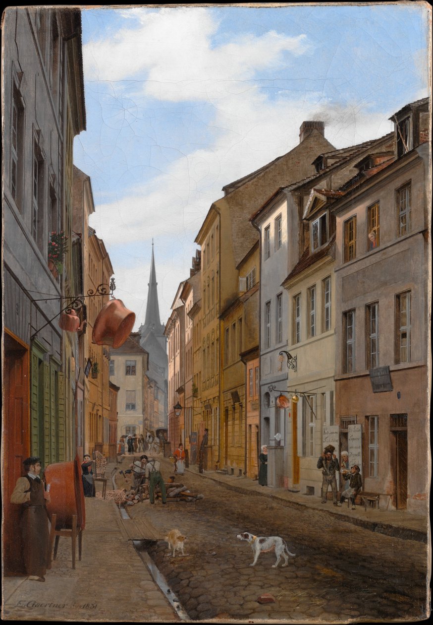 Parochialstrasse w Berlinie autorstwa Eduard Gaertner