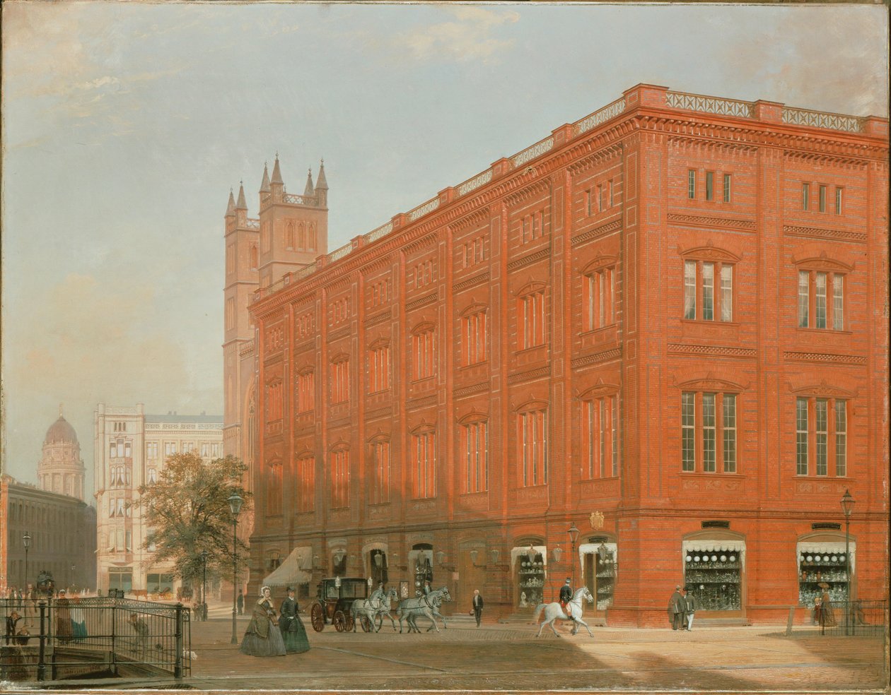 Widok na Bauakademie w Berlinie ... autorstwa Eduard Gaertner