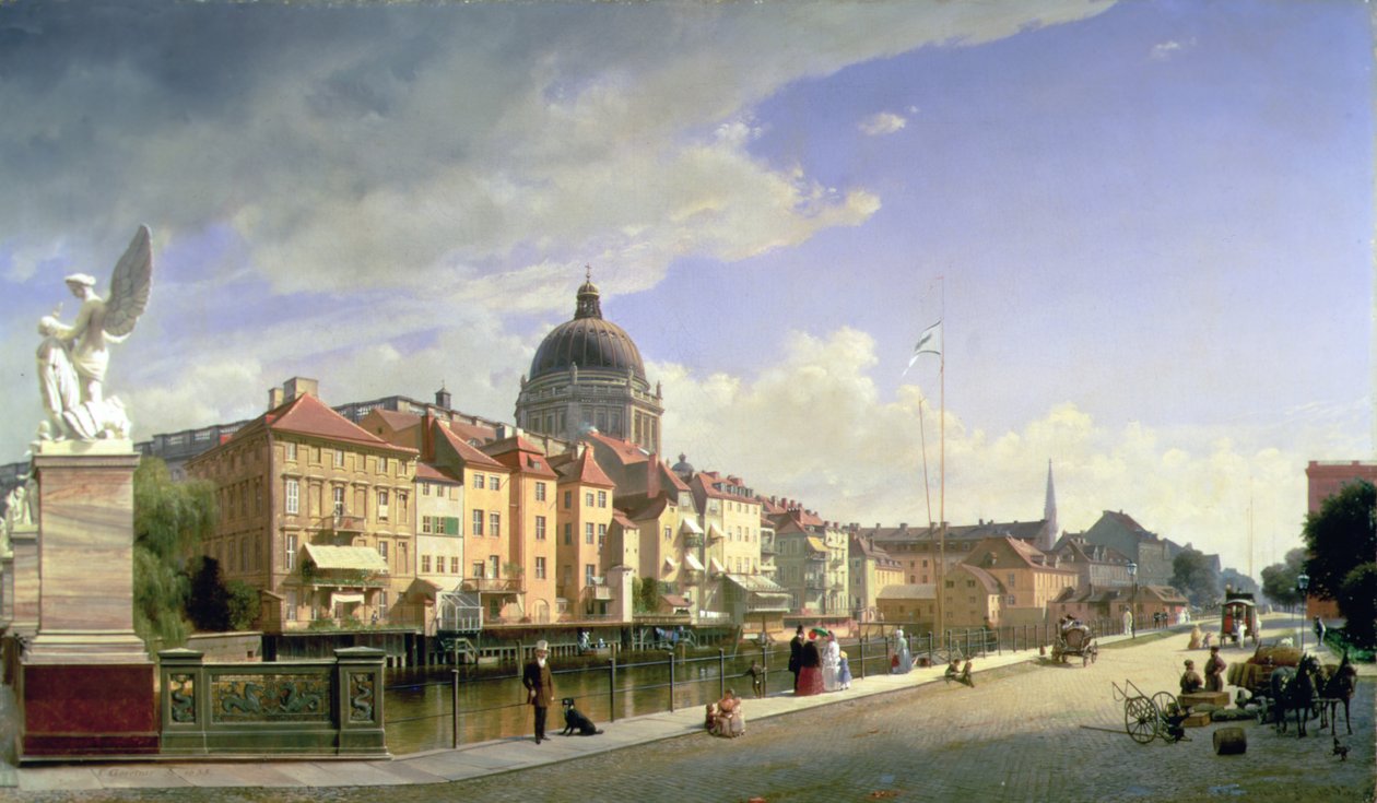 Wolność zamku od Schlossbruecke, Berlin autorstwa Eduard Gärtner