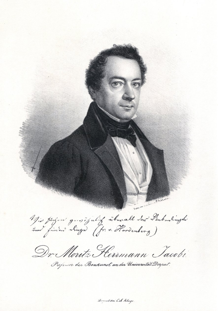 Portret Moritza Hermanna von Jacobi 1801-1874, 1837. autorstwa Eduard Hau