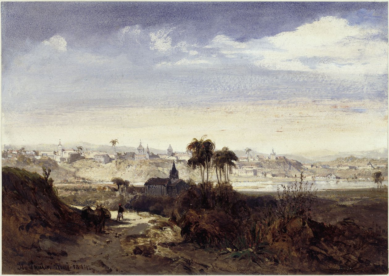 Widok São Paulo autorstwa Eduard Hildebrandt