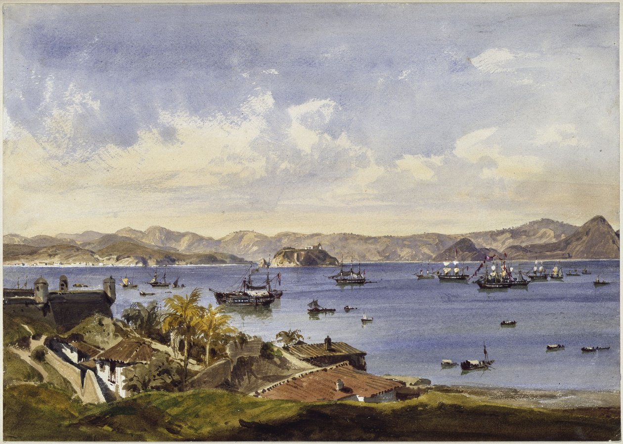 Zatoka w Rio de Janeiro autorstwa Eduard Hildebrandt