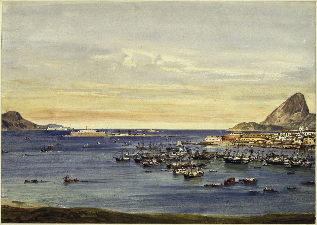 Zatoka Rio de Janeiro autorstwa Eduard Hildebrandt
