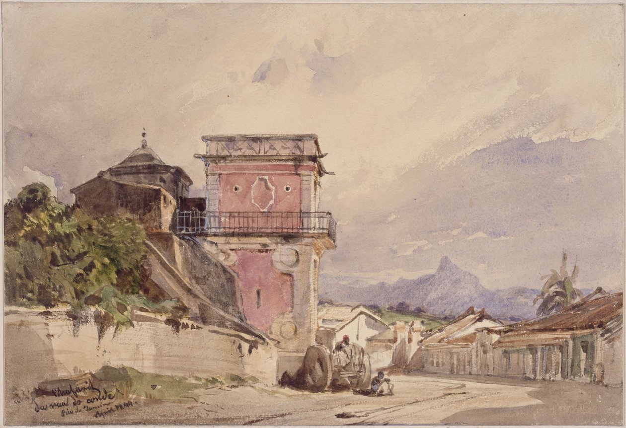 Fontanna przy Rua do Conde. Rio de Janeiro autorstwa Eduard Hildebrandt