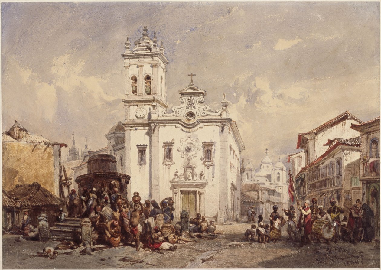 Kościół świętej Rity, Rio de Janeiro autorstwa Eduard Hildebrandt