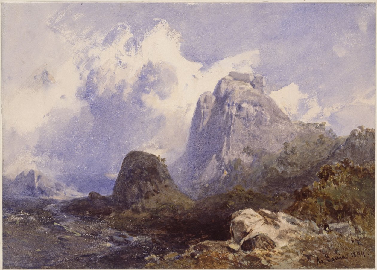 La Gavea w Rio de Janeiro autorstwa Eduard Hildebrandt