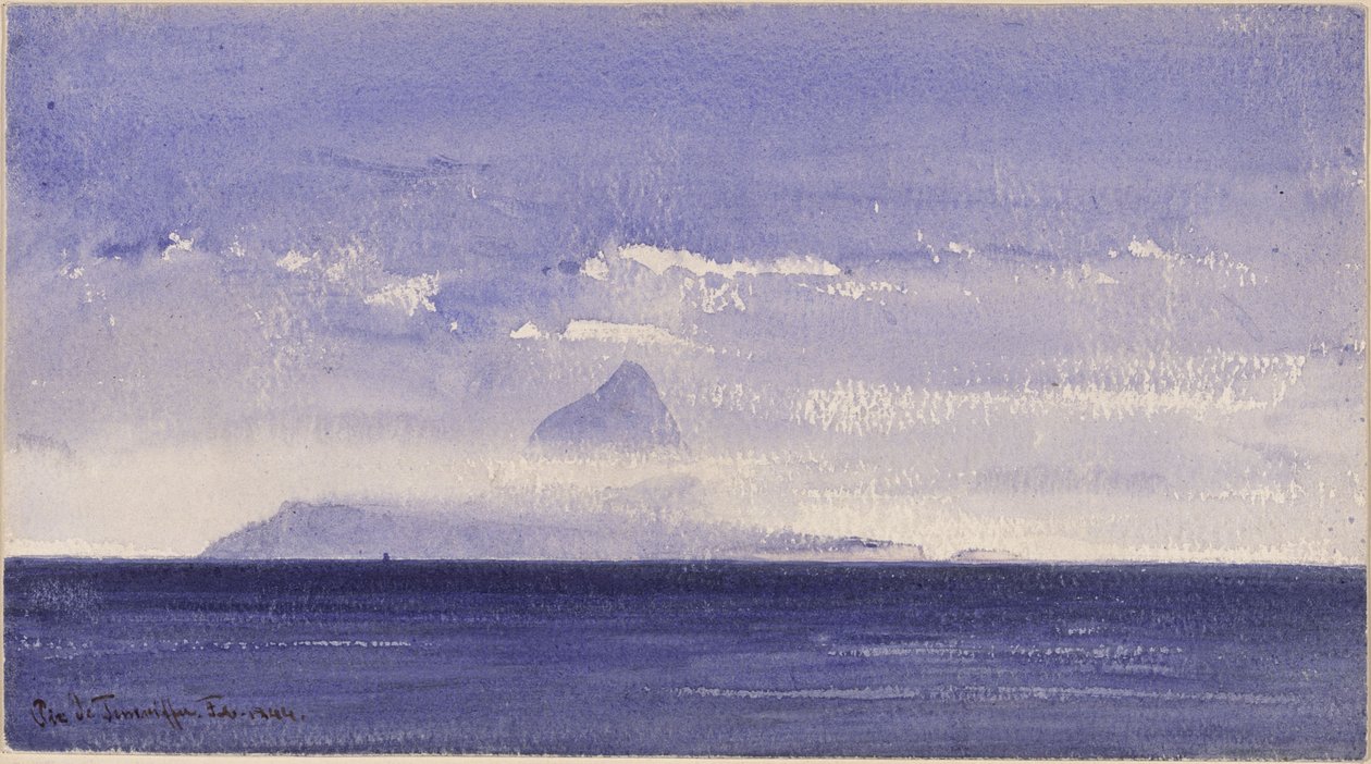 Pico de Tenerife autorstwa Eduard Hildebrandt