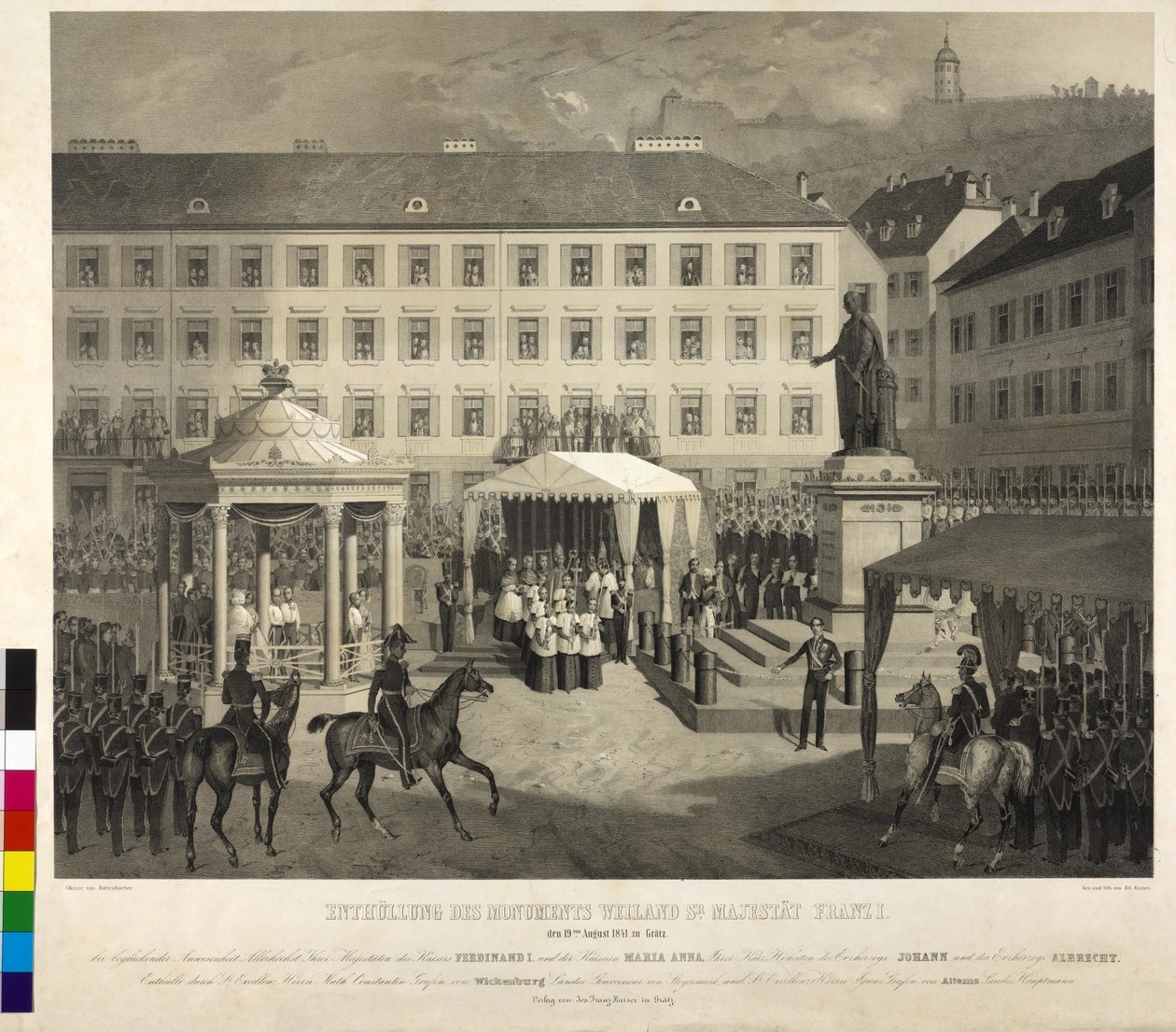 Odsłonięcie pomnika Franciszka I Graz: odsłonięcie pomnika autorstwa Eduard Kaiser