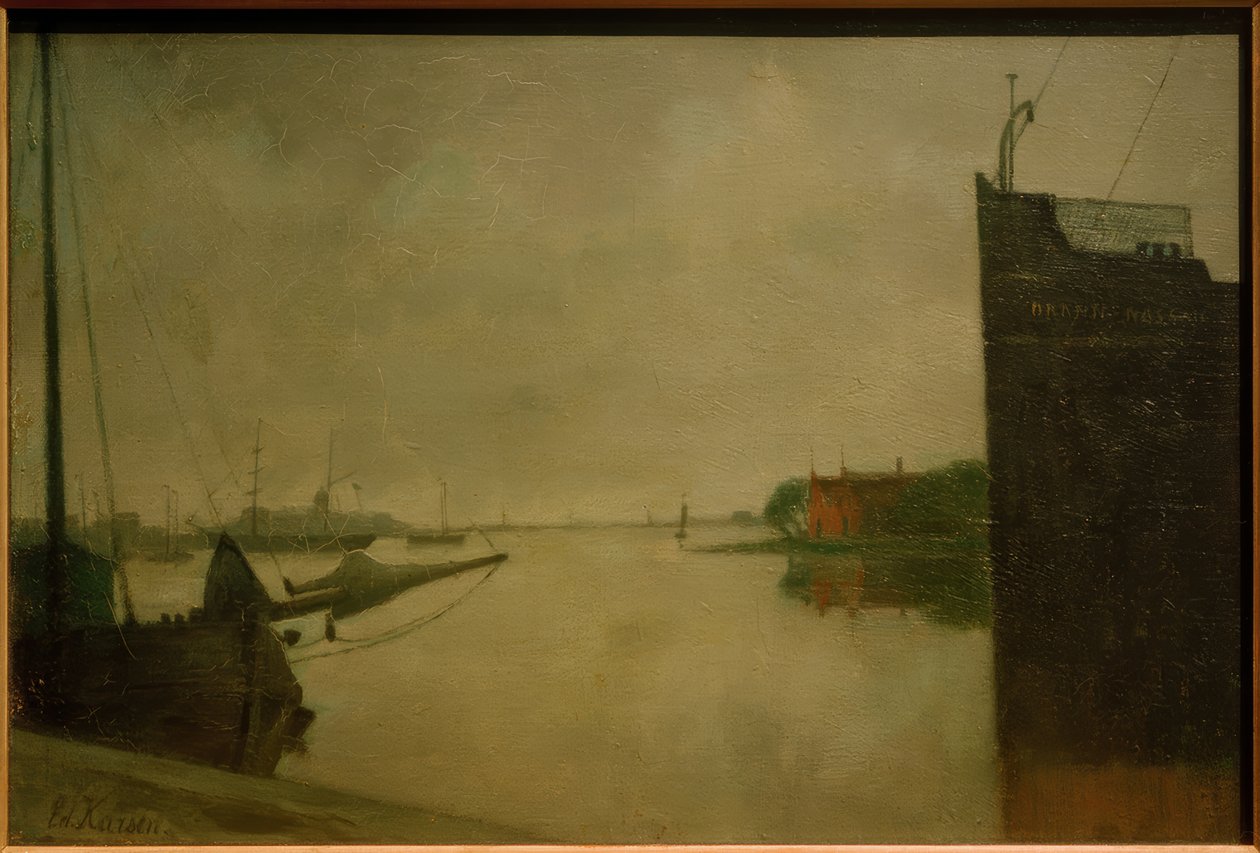 Port w Amsterdamie autorstwa Eduard Karsen