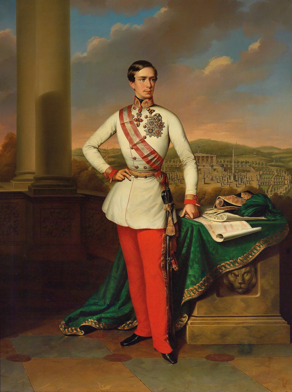 Portret cesarza Franciszka Józefa I Austrii, 1853. autorstwa Eduard Klieber