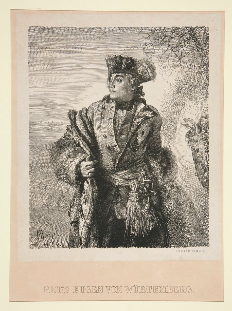 Portret księcia Eugeniusza von Wurtemberg autorstwa Eduard Kretzschmar