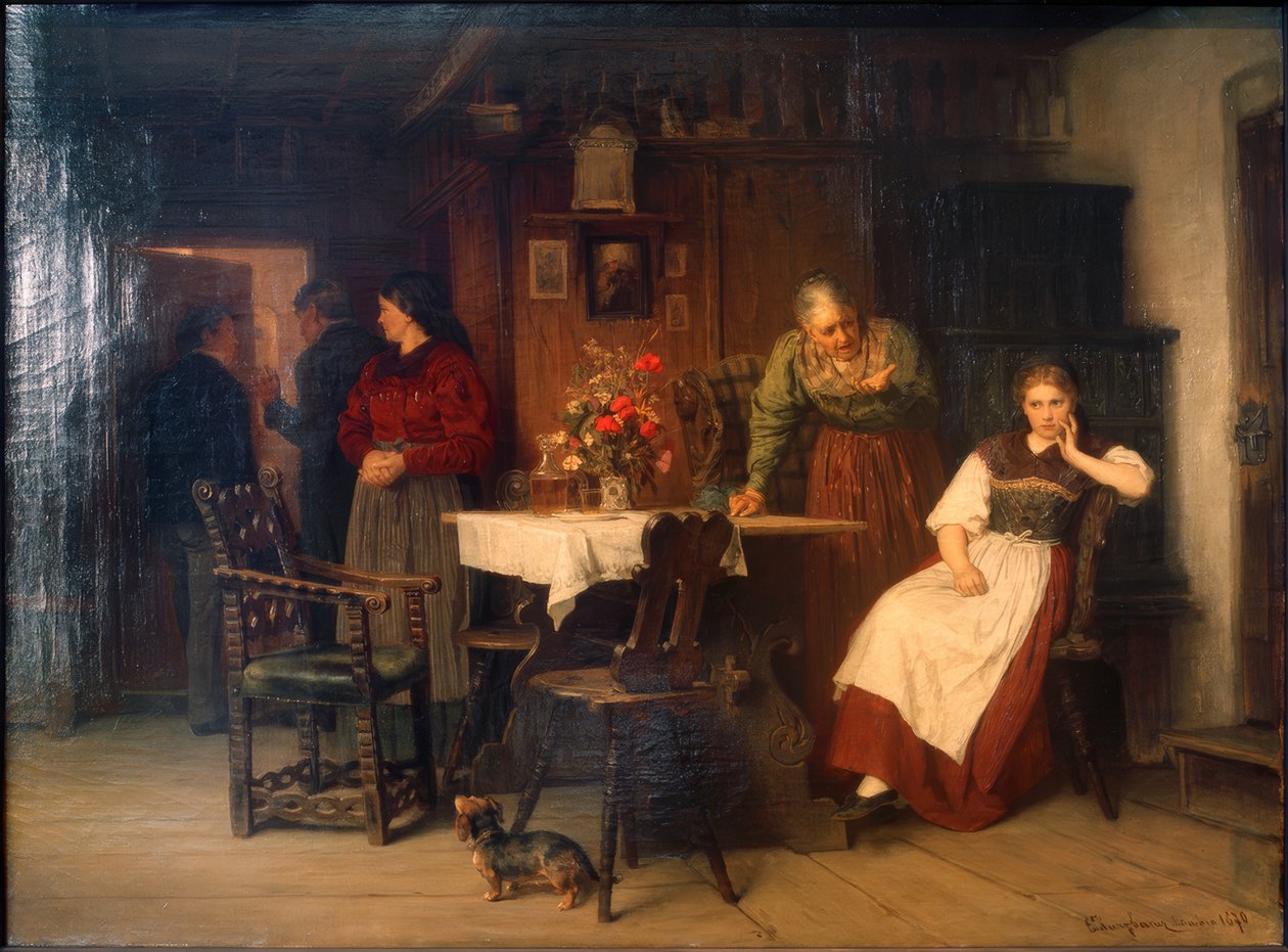 Odrzucony zalotnik autorstwa Eduard Kurzbauer