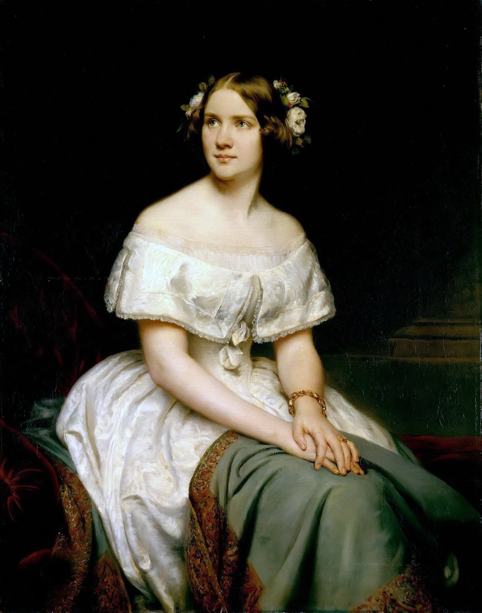Portret sopranistki Jenny Lind 1820-1887, 1846. autorstwa Eduard Magnus