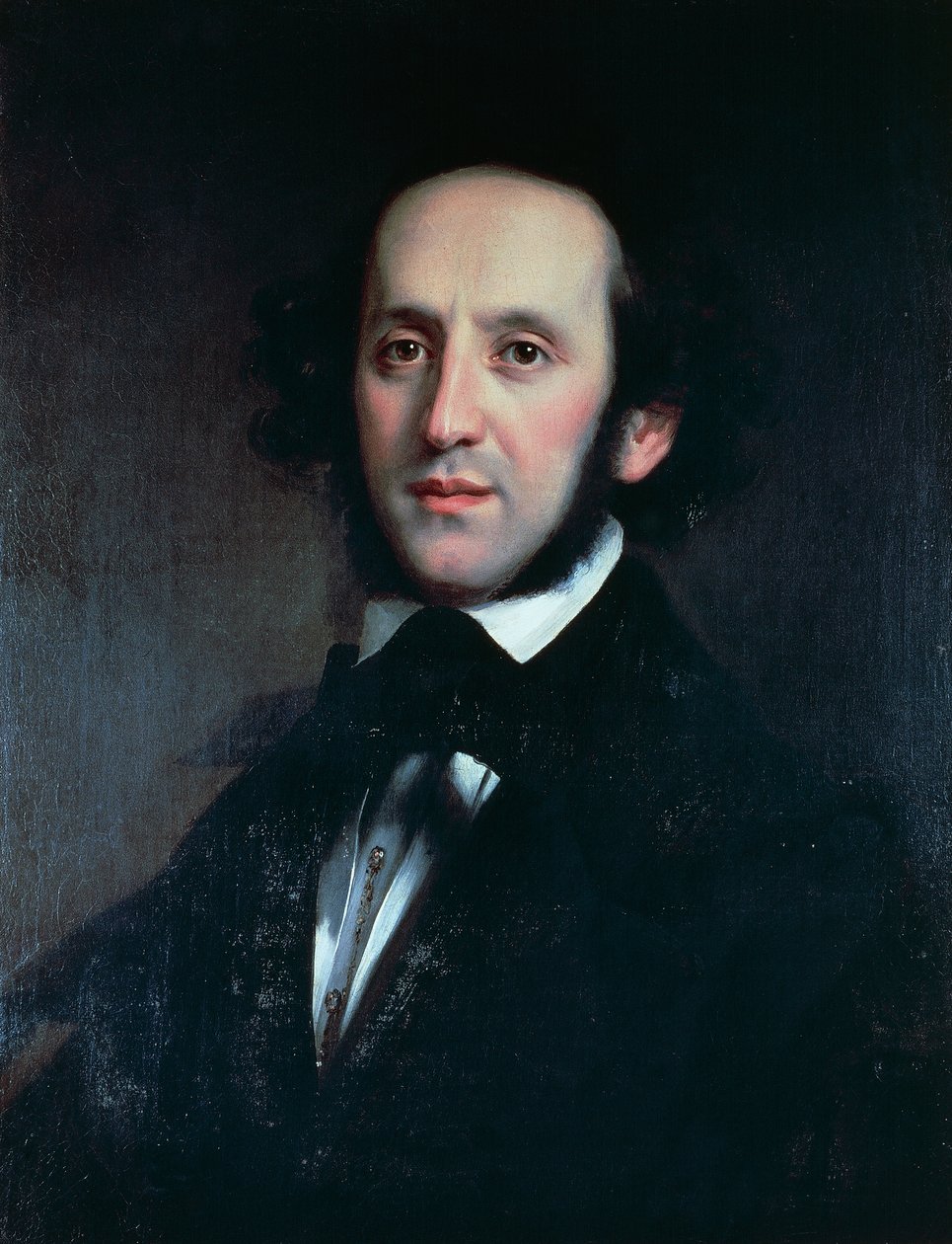 Portret kompozytora i dyrygenta Felixa Mendelssohna (Hamburg autorstwa Eduard Magnus