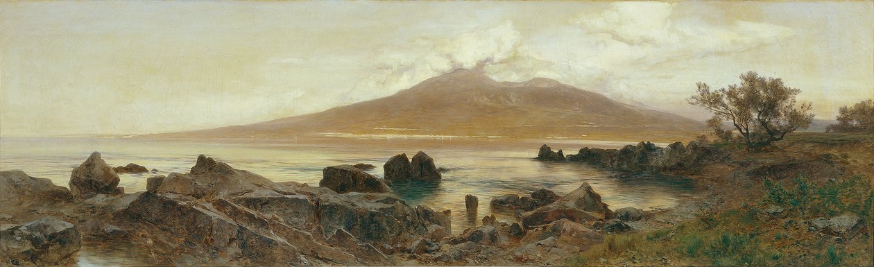 Wezuwiusz autorstwa Eduard Peithner von Lichtenfels