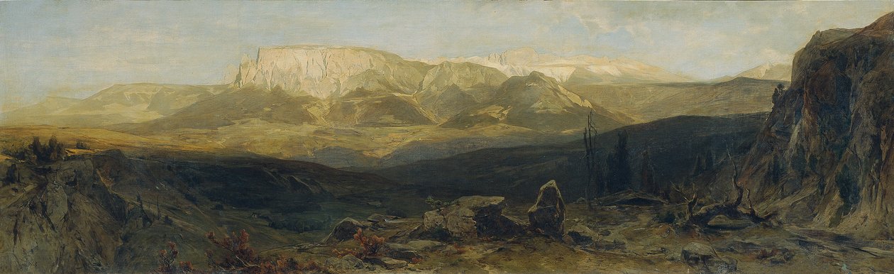 Grupa Schlern pod Bozen autorstwa Eduard Peithner von Lichtenfels