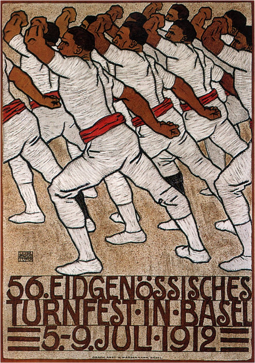 56. Federalny Festiwal Gimnastyki w Bazylei, 1912 r. autorstwa Eduard Renggli the Younger