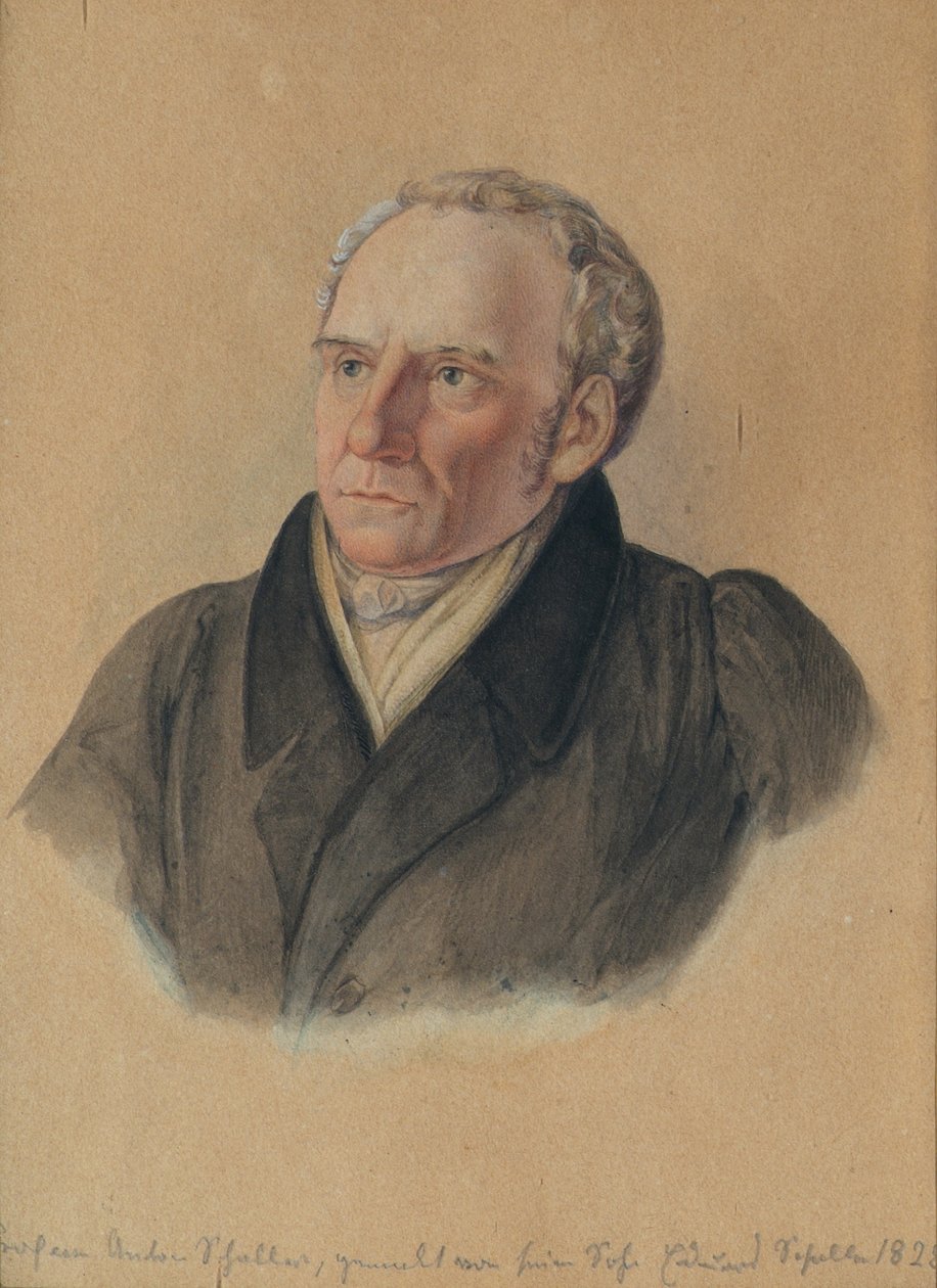 Profesor Anton Schaller (1773-1844), ojciec artysty autorstwa Eduard Schaller