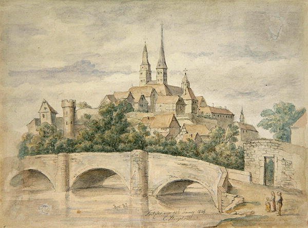Widok na Fritzlar autorstwa Eduard Stiegel