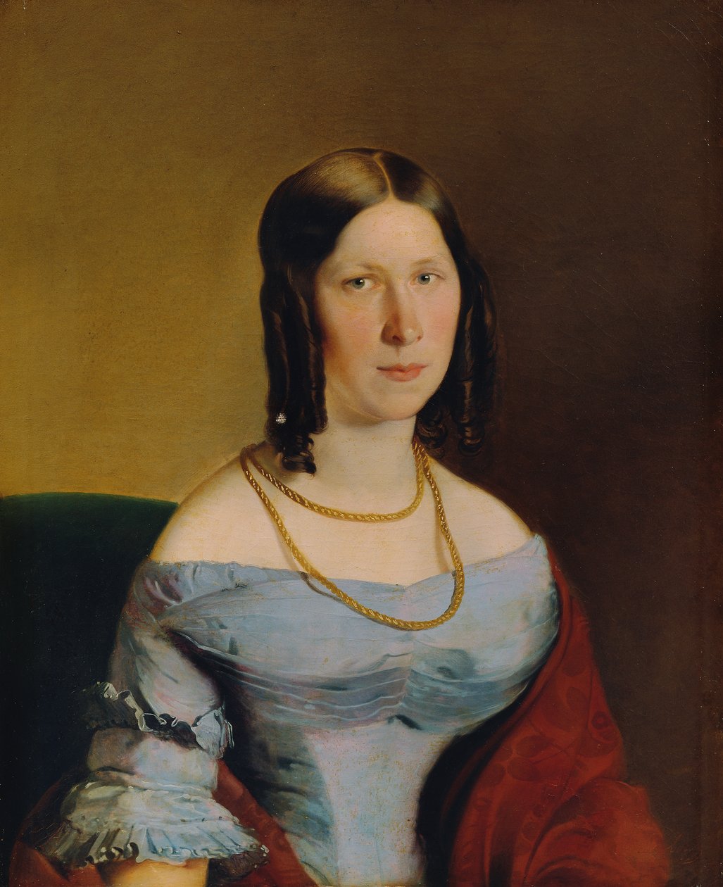 portret damy autorstwa Eduard Swoboda